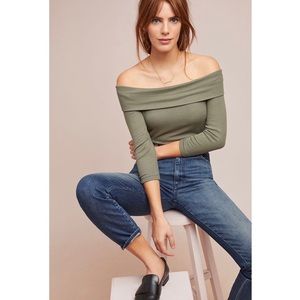 Anthro Saturday/Sunday Copeland Off-Shoulder Top
